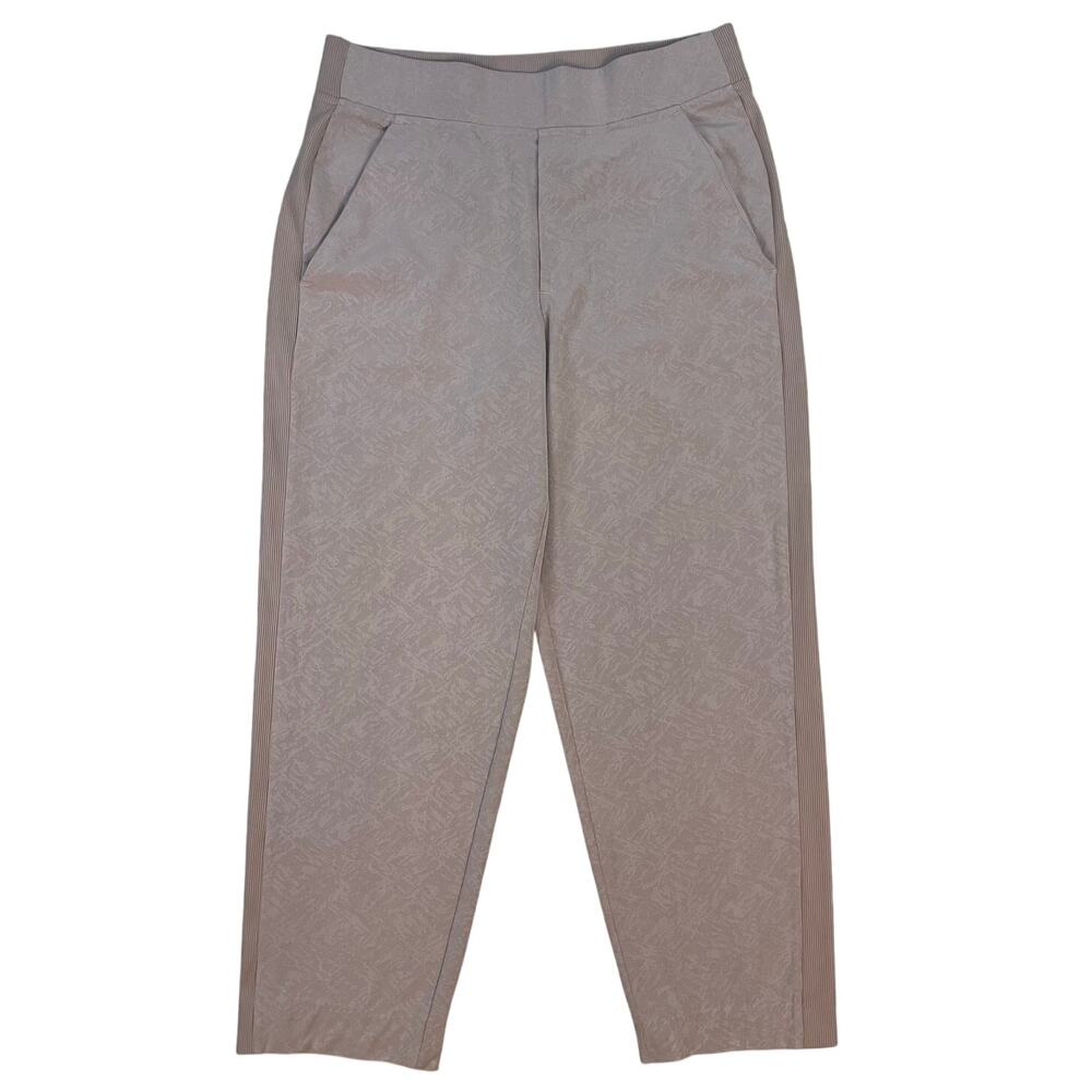 Athleta Brooklyn Ankle Pants Womens 4 Beige Stretch Travel Career Office